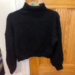 LA Boutique Turtleneck Crop Sweater